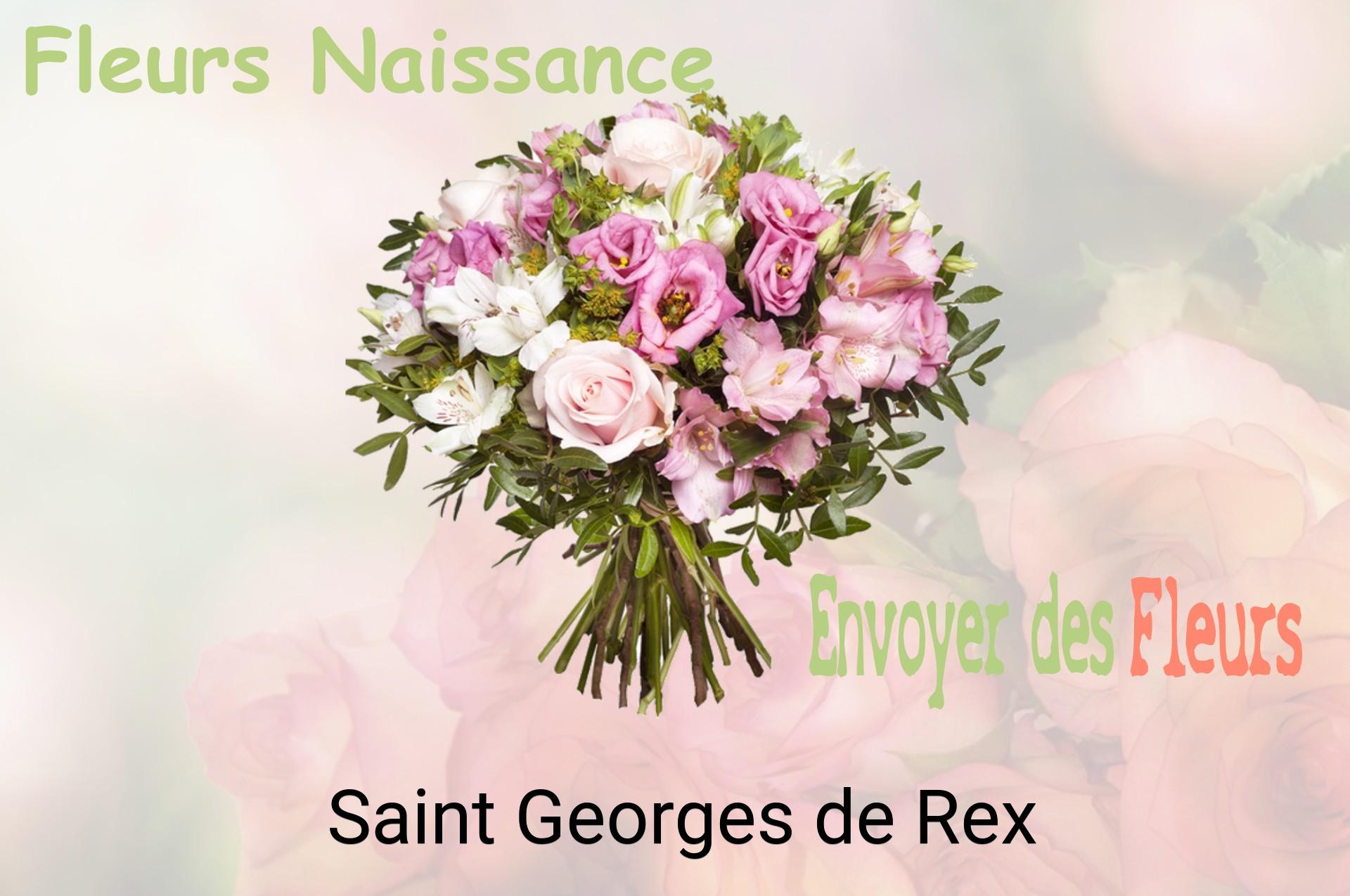 Bouquet de fleurs de naissance livré à Saint-Georges-de-Rex